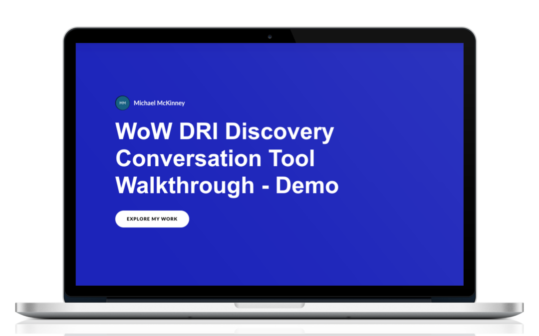 Ways of Working DRI Discovery Conversation & Tool